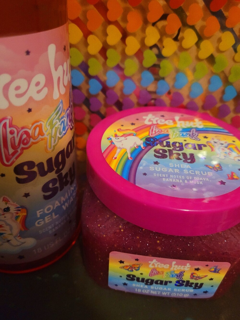Lisa Frank X Tree Hut Sugar Sky Body Wash/ Scrub Set. Limited Edition - Picture 4 of 7